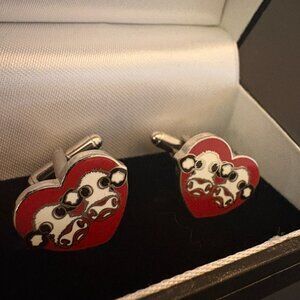 Caroline Shotton Limited Edition 'I love moo' cufflinks